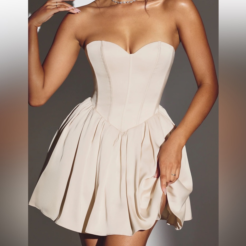 Corset tulle mini dress
